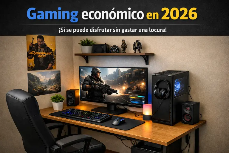 Gaming económico en 2026: sí se puede disfrutar sin gastar una locura